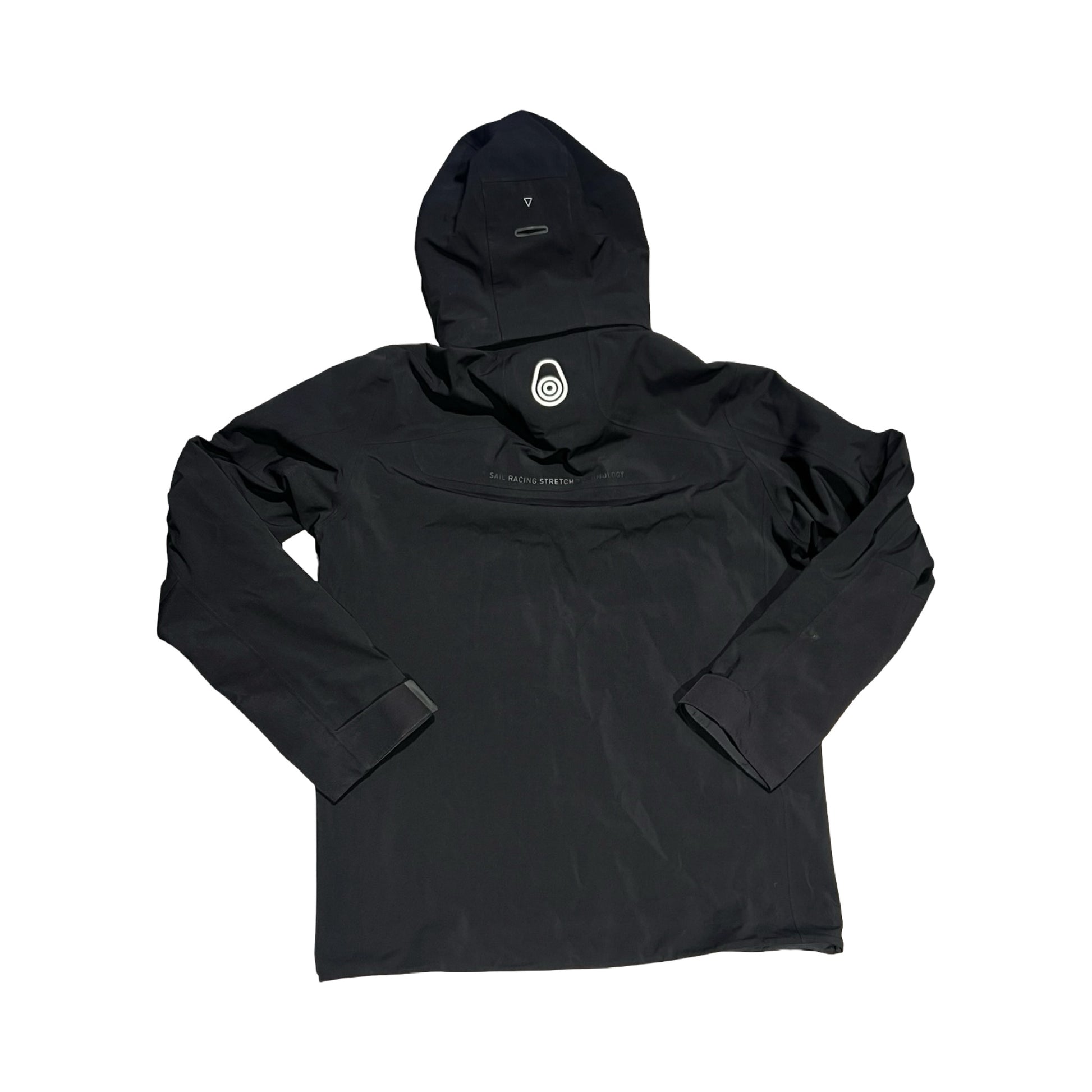 Baksidan av Sail Racing Orca skaljacka för herr i svart.