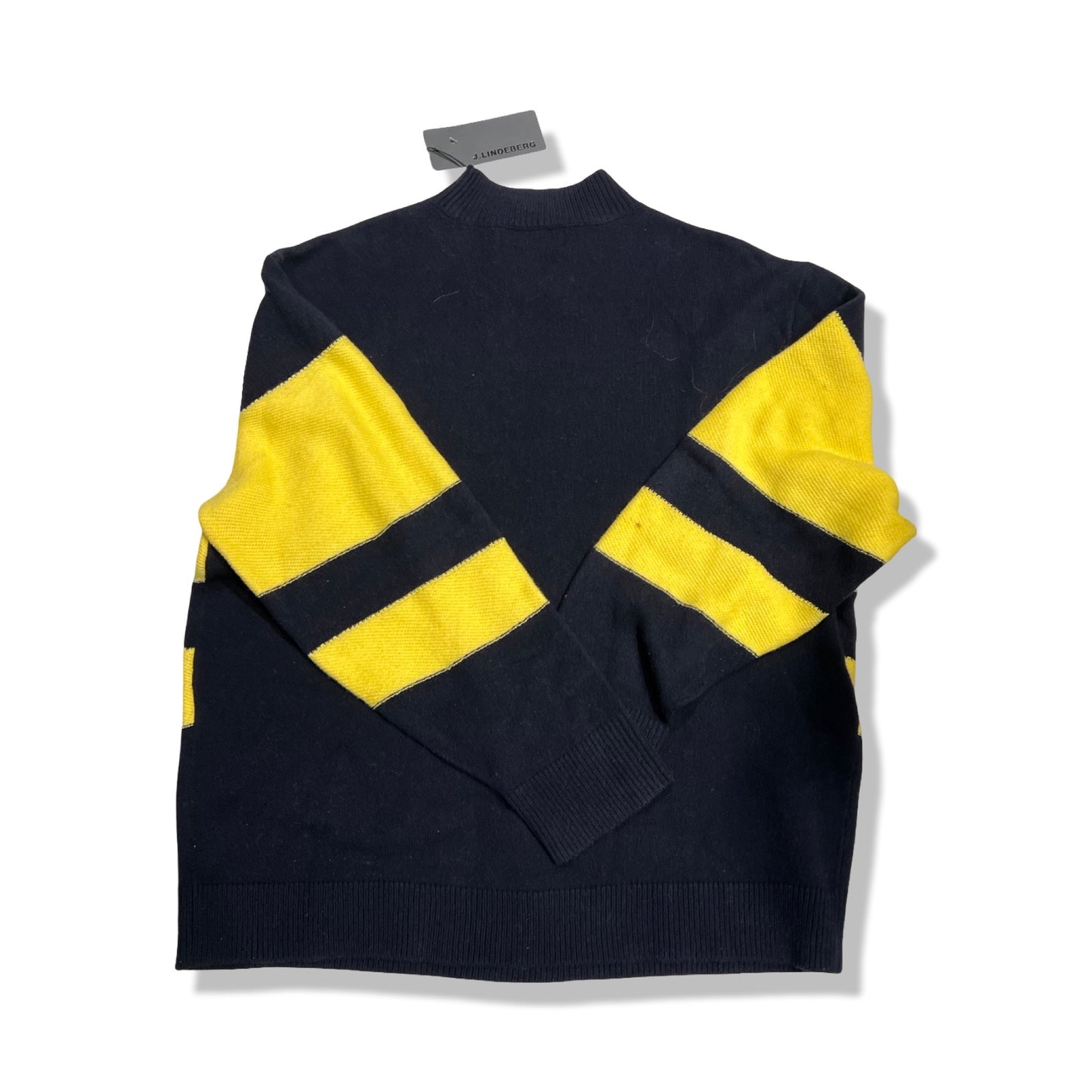 Stickad tröja J.Lindeberg Boldstripe DryWool Herr L