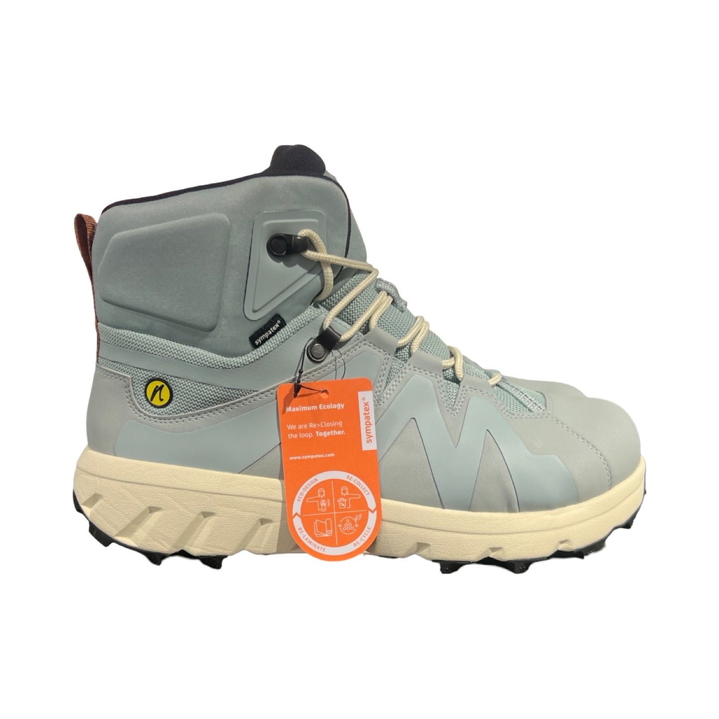 Joe Nimble Mountain Addict vandringskänga för herr i ljusblått, fotograferad från sidan mot en vit bakgrund.