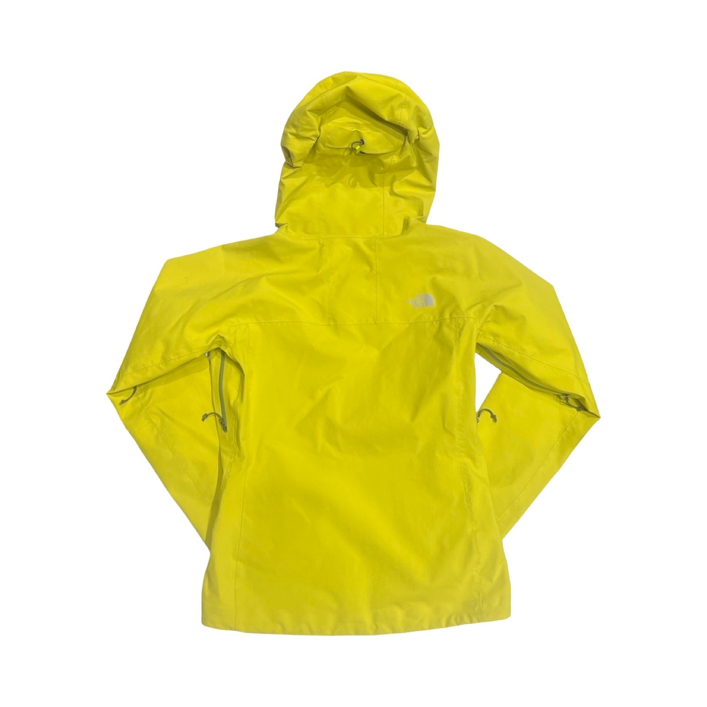 Baksidan av The North Face Point Five skaljacka för dam i gult.