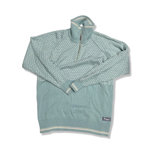 Stickad tröja Bergans Alvdal wool 1/2 zip Dam XL