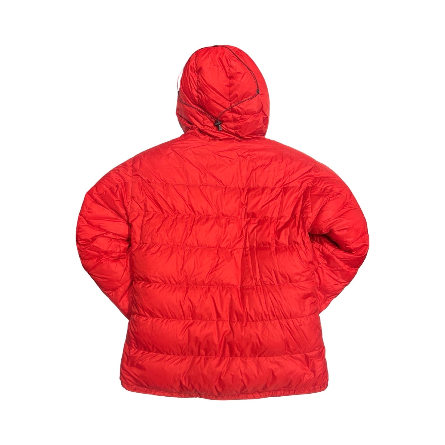 Baksidan av Haglöfs Belay II dunjacka för dam.